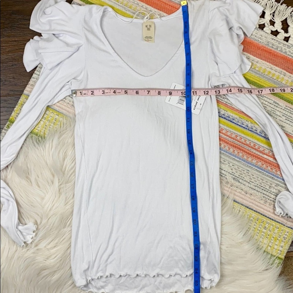 NWT We The Free Free People ruffle top small - Picture 4 of 5